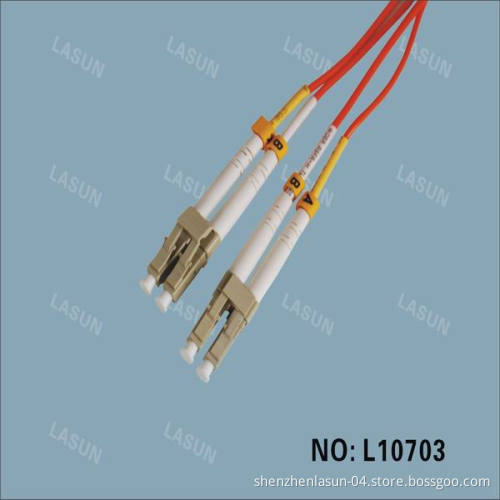 LC-LC Multimode Duplex Fiber Optic Patch Cord